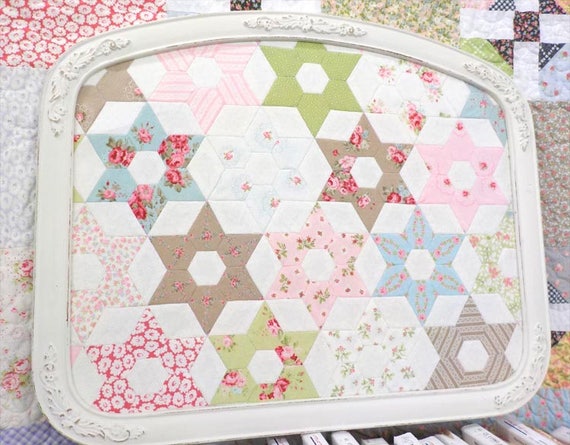 PDF Sparkle, English Paper Pieced project, designed by April Zimmer for Sweetwater Cotton Shoppe