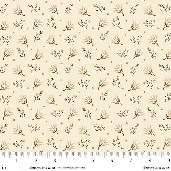 Buttercream & Brickle Bits...1955-40 Cream...Kim Diehl...Henry Glass Fabrics
