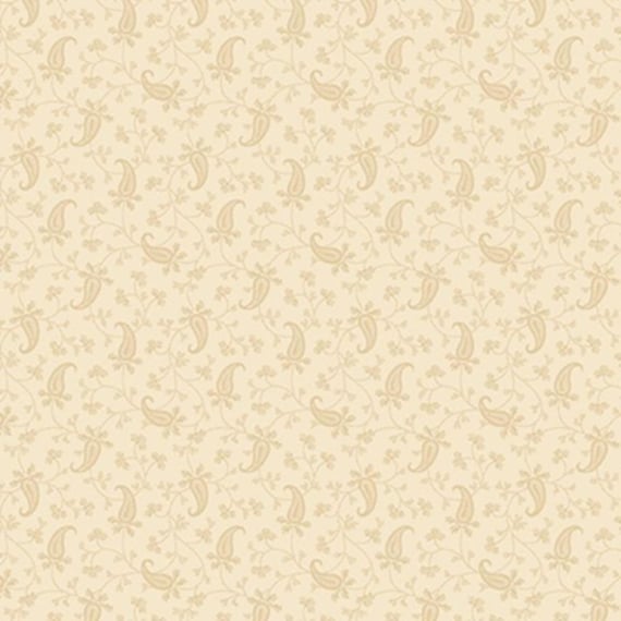 Stone Cottage...R171585D cream...cottage paisley...Pam Buda...Marcus Fabrics