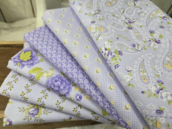 Georgia...Lavender FQ Bundle...Brenda Riddle of Acorn Quilt Company...Moda Fabrics...6 prints