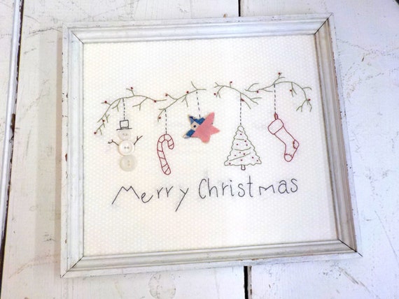 Merry Christmas embroidery kit...designed by Tracy Souza of Plumcute Designs, DIY Christmas, Christmas project