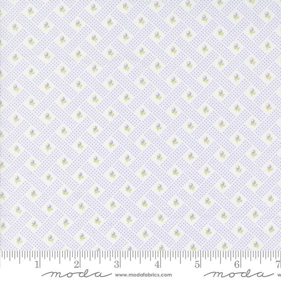 Georgia...Off White Lavender 18775 11..Brenda Riddle of Acorn Quilt Company...Moda Fabrics