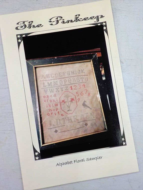 Alphabet Floral Sampler by The Pinkeep...cross stitch pattern