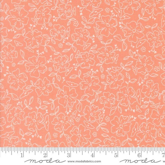 Dainty Meadow...Coral 31743 19...Heather Briggs of My Sew Quilty Life...Moda Fabrics