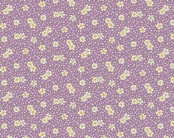 Aunt Grace Calicos R350683-LILAC Blooms by Judie Rothermel for Marcus Fabrics