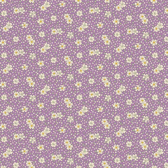 Aunt Grace Calicos R350683-LILAC Blooms by Judie Rothermel for Marcus Fabrics