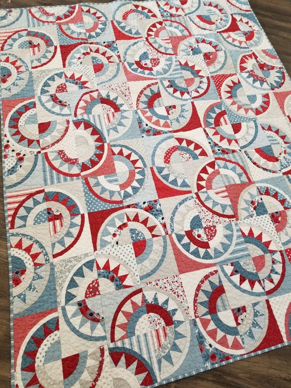 New York Beauty Whole Cloth Quilt kit...featuring Old Glory by Lella Boutique for Moda Fabrics...patriotic, Americana