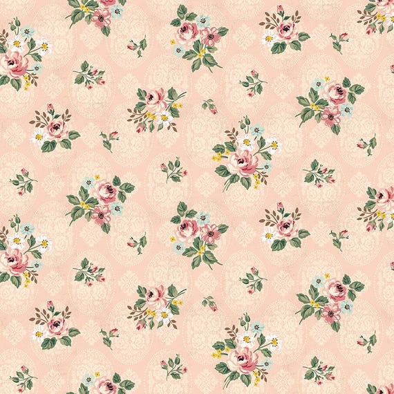 Rose & Violet's Bouquet des Fleurs...C17291-blush...designer Miss Rose Sister Violet...Riley Blake Designs