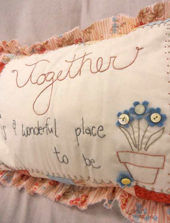 PDF Together... pillow pattern...pattern designed by Mickey Zimmer for Sweetwater Cotton Shoppe