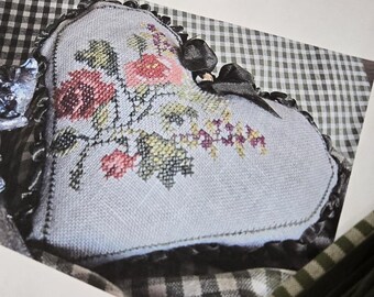 Autumn Abundance...Samplers Not forgotten...cross stitch kit...heart