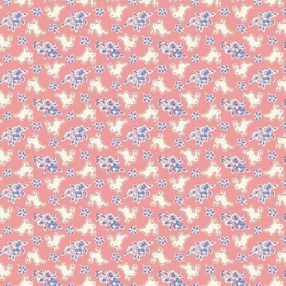 Aunt Grace Rock My Baby...R351872D-pink...bunny...Judie Rothermel...Marcus Fabrics