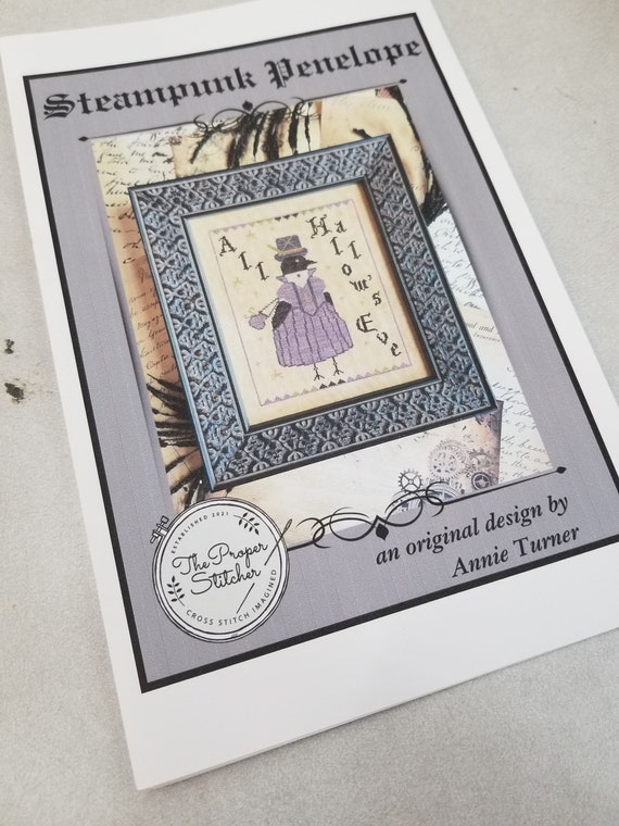 Steampunk Penelope by Annie Turner of the Proper Stitcher...cross stitch pattern