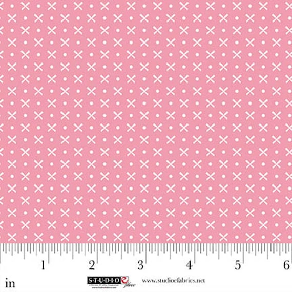 Beautiful Bowquets...8886-22 Pink X's...Maureen Fiorellini...Studio e Fabrics