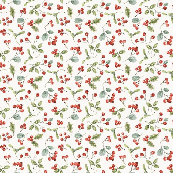 Holiday Spirit...CD17463-CREAM...Lisa Audit...Riley Blake Designs