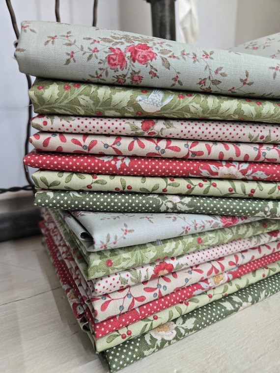 Merry Little Christmas...HALF Yard Bundle...Tilda Autumn 2025...Tone Finnanger...7 prints