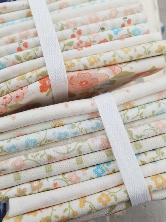 Dainty Meadow...Porcelain HALF YARD bundle...Heather Briggs of My Sew Quilty Life...Moda Fabrics