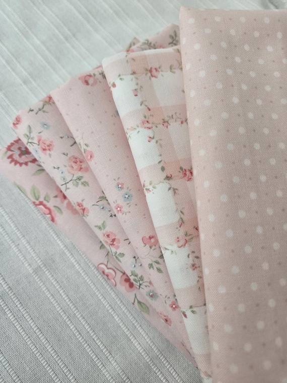 Abide...Pink FQ Bundle...Brenda Riddle of Acorn Quilt Company...Moda Fabrics...5 prints