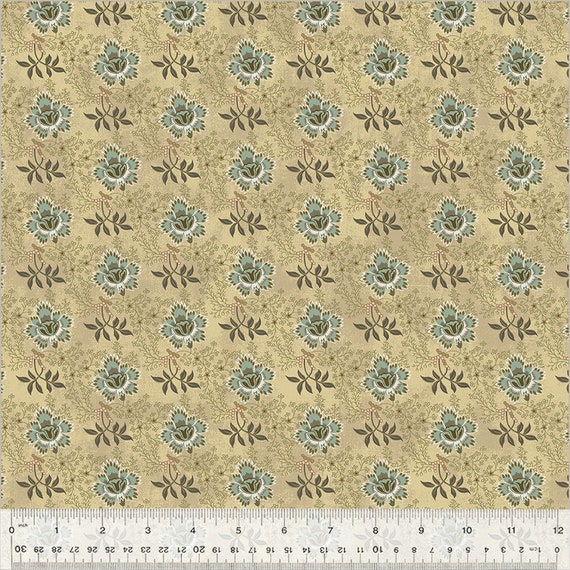 Garden Tale...Garden Row Almond 53825-12-1...Jeanne Horton...Windham Fabrics