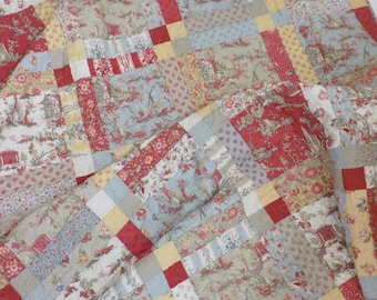 PDF Garden District quilt pattern...designed by Mickey Zimmer for Sweetwater Cotton Shoppe featuring Jardin de Fleurs by French General