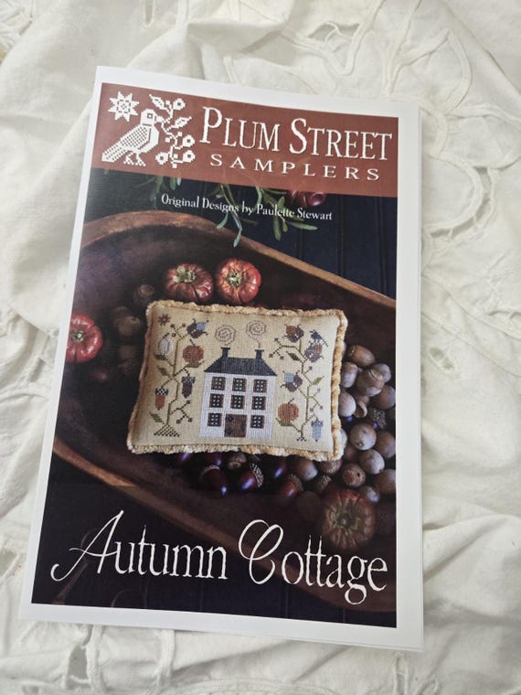 Autumn Ewe...Plum Street Samplers...cross stitch chart...Halloween...Thanksgiving