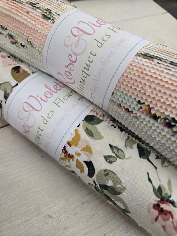 Rose & Violet's Bouquet des Fleurs...10 inch stacker...designer Miss Rose Sister Violet...Riley Blake Designs...42 squares