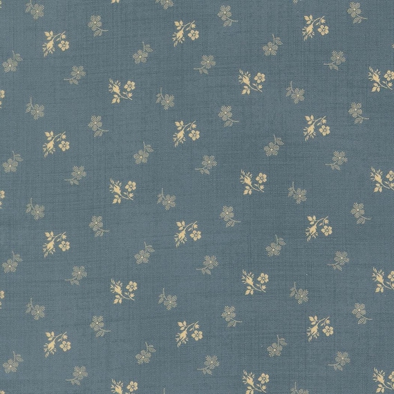 Miss Mollie 1850-1890...47564 18 Weathered Cadet Blue...Betsy Chutchian...Moda Fabrics