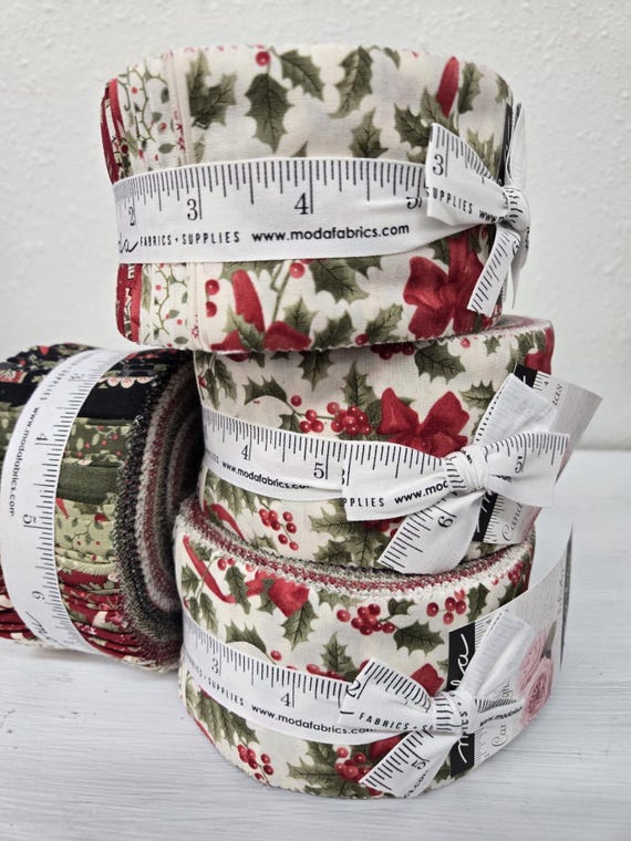 Candlelight Christmas...Jelly Roll...3 Sisters...Moda Fabrics...40--2 1/2 inch strips