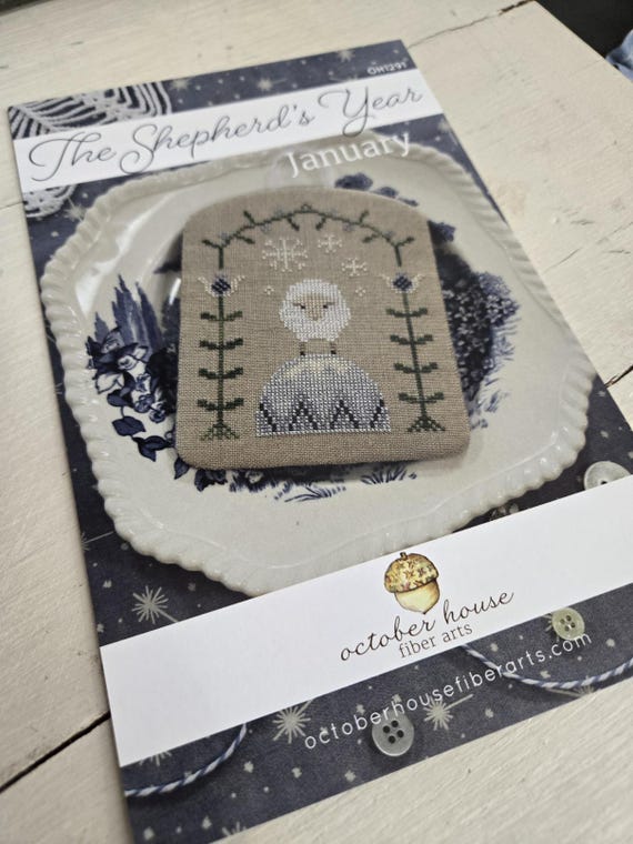 The Shepherd's Year...January...October House Fiber Arts...cross stitch chart