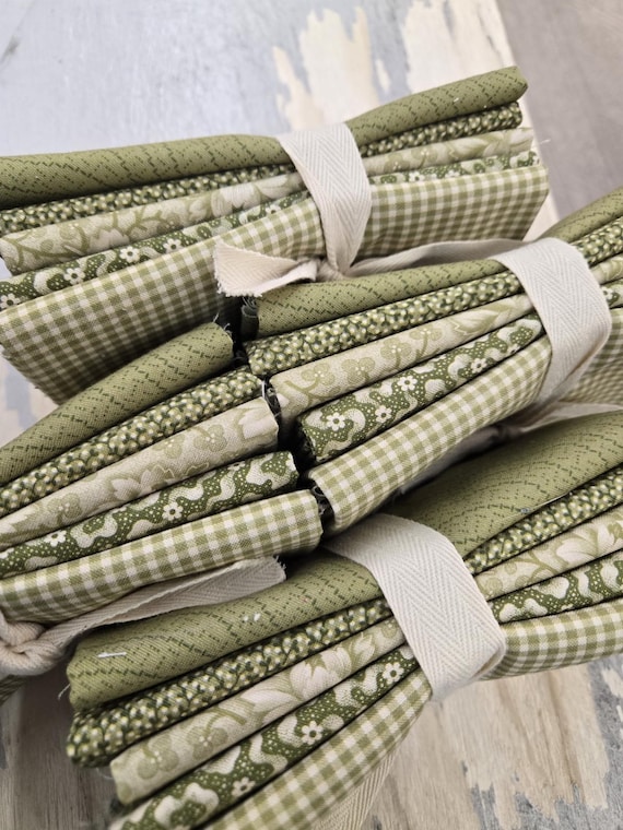 Goodnight Irene...Moss & Sage FQ Bundle...Betsy Chutchian...Moda Fabrics...5 prints