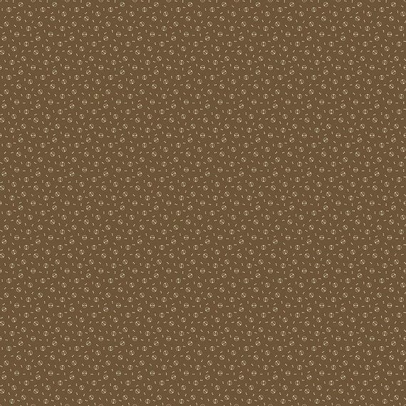 Thimbleweed...54835-4 cocoa...designer Julie Hendricksen...Windham Fabrics