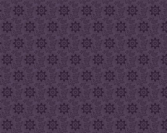 I Love Purple R330693-PLUM Star Flower by Judie Rothermel for Marcus Fabrics