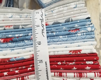 Old Glory Fat Quarter Bundle by Lella Boutique for Moda Fabrics...patriotic, Americana