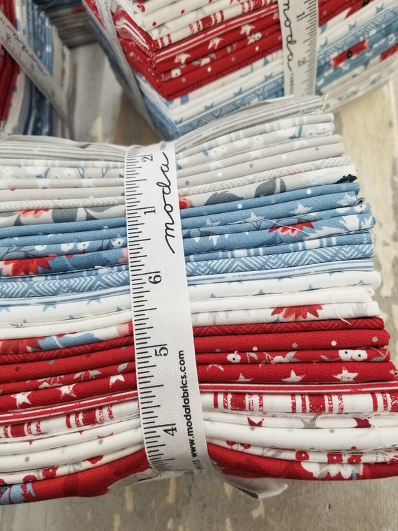 Old Glory Fat Quarter Bundle by Lella Boutique for Moda Fabrics...patriotic, Americana