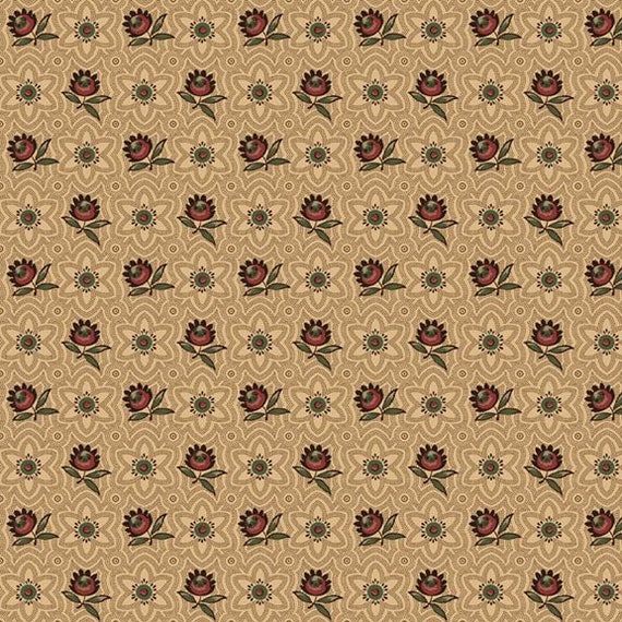 Sturbridge Floral Petites R170710D-BEIGE Sunday Best by Pam Buda for Marcus Fabrics