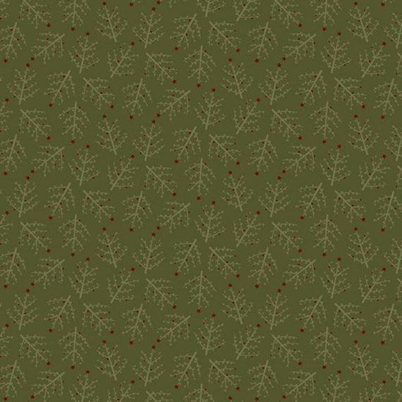 Tree Farm...Feather Tree R170976D-GREEN...Pam Buda...Marcus Fabrics