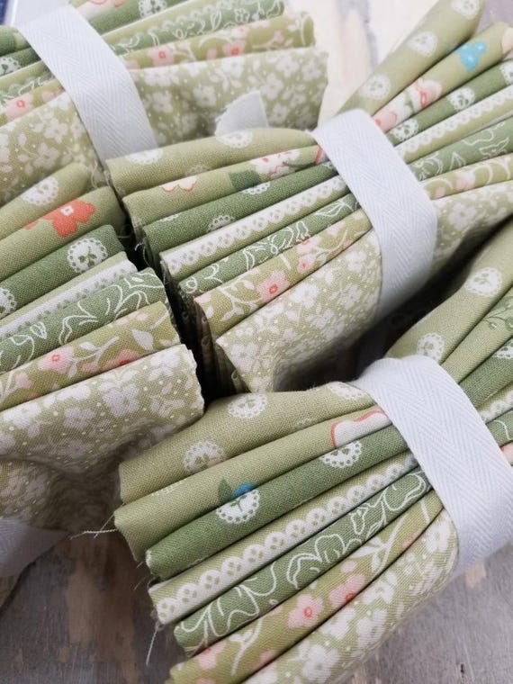 Dainty Meadow...Prairie & Pear FQ bundle...Heather Briggs of My Sew Quilty Life...Moda Fabrics...7 prints