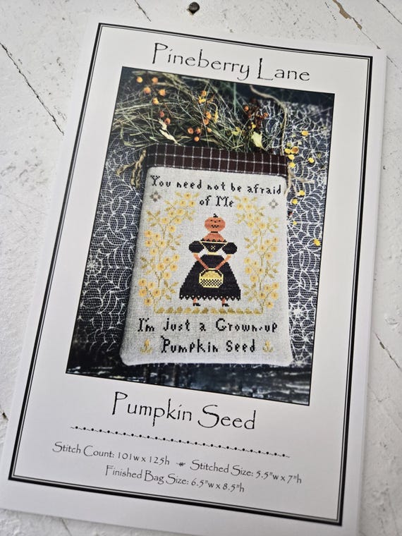 Pumpkin Seed...Pineberry Lane...cross stitch chart...Halloween