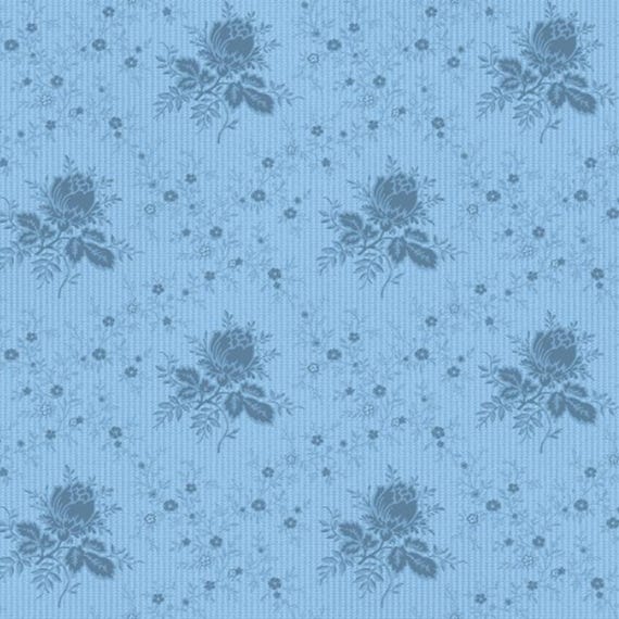 American Beauty, Trellis Rose Blue MAS10254-B by Robyn Pandolph Saxty...designed for Maywood Studio