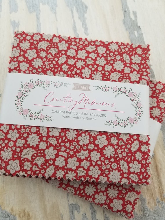 Creating Memories...Winter Reds and Greens...Charm Pack...Tone Finnanger