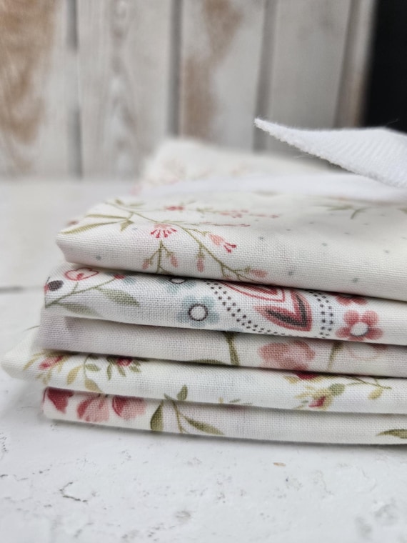 Muse...Porcelain Florals...HALF Yard Bundle...3 Sisters...Moda Fabrics...5 prints