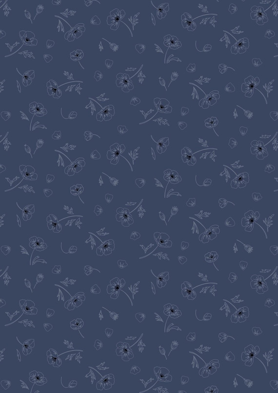 Forever Blooms...CC63.3 Ephemeral Beauty...Prussian Blue...Cassandra Connolly...Lewis & Irene