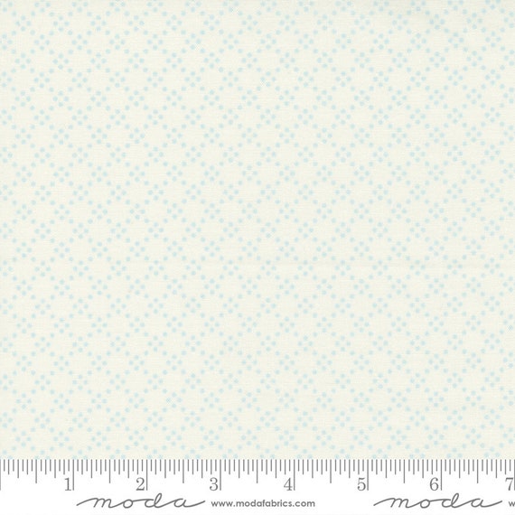 Grace Linen White Duck Egg 18725 14 by Brenda Riddle for Moda Fabrics