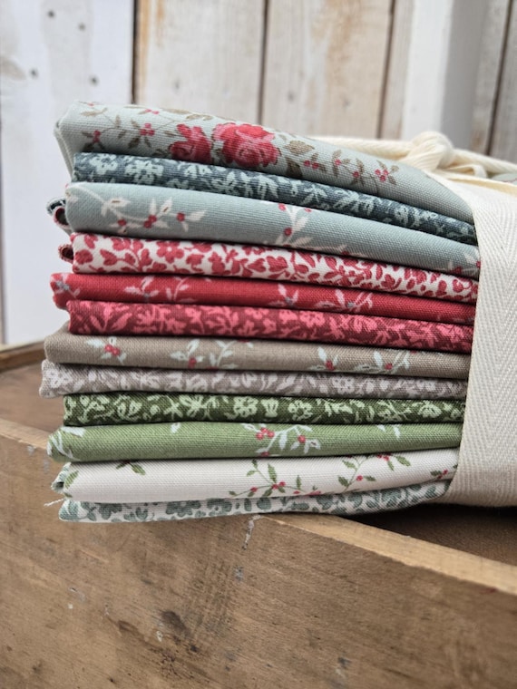 Merry Little Christmas...HALF Yard Bundle...Eve & Noel Blenders...Tilda Autumn 2025...Tone Finnanger...12 prints
