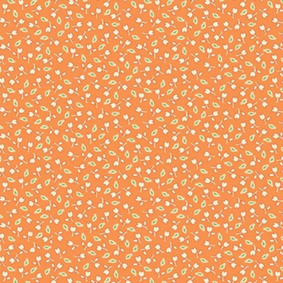 Aunt Grace...R351529D orange...tulips...Judie Rothermel...Marcus Fabrics