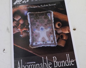 Abominable Bundle by Plum Street Samplers...cross stitch pattern, Christmas cross stitch