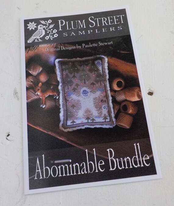 Abominable Bundle by Plum Street Samplers...cross stitch pattern, Christmas cross stitch