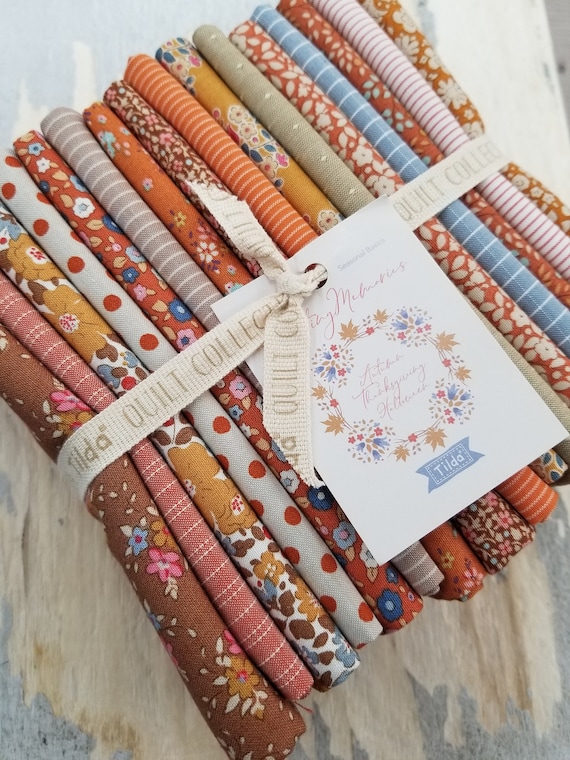 Creating Memories...Autumn, Thanksgiving, Halloween...FQ Bundle...Tilda Fabrics...Tone Finnanger