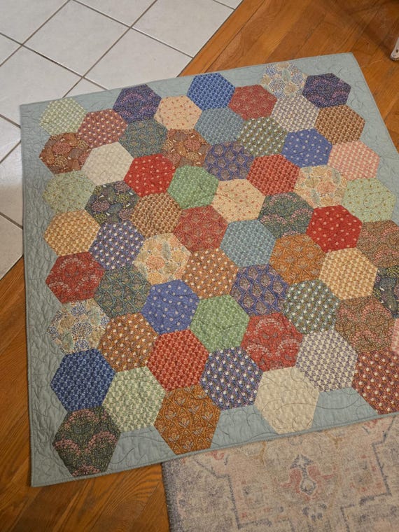 Avalon quilt kit...EPP quilt kit...designed by April Zimmer for Sweetwater Cotton Shoppe