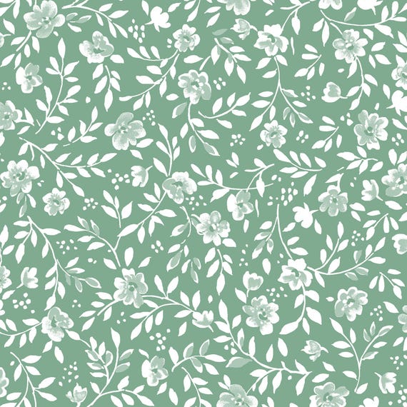 Garden Picnic...Vine...Green...MAS10773-G...Maywood Studio