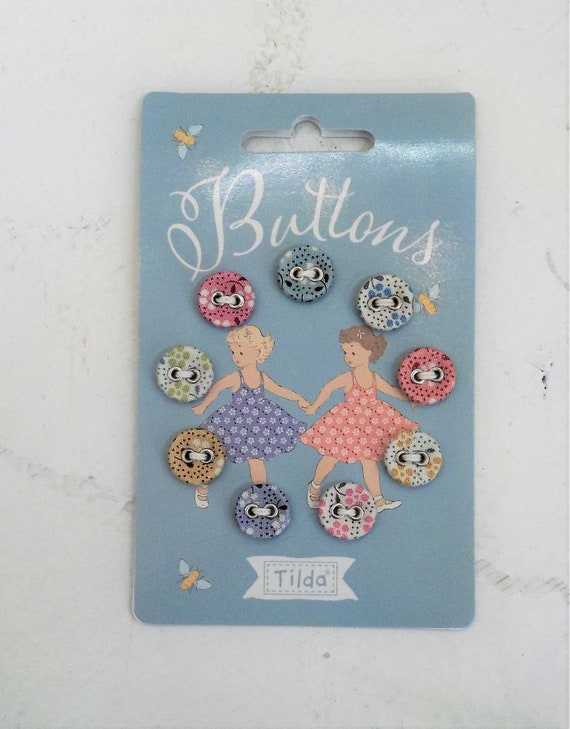Meadow Basics Buttons...9--12mm buttons...from the Tilda Collection designed by Tone Finnanger